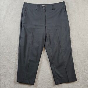 Nike Golf Dri-FIT Black Cropped Pants Size 16 Performance Golf Trousers‎ Stretch
